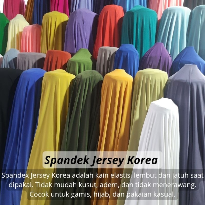 COD kain spandek jersey || Harga/50cm || kain spandek jersey meteran | kain spandek jersey premium