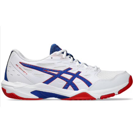 ASICS Gel-Rocket 11 White Asics Blue Men's - 1071A091-105 I SEPATU VOLLY I BADMINTON