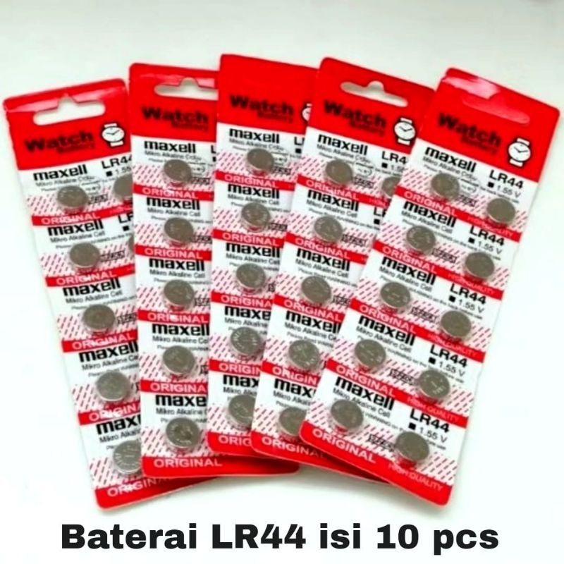 10 pcs Baterai LR 44 Baterai Kalkulator Laser Termometer Jam Mainan Anak, Pengukur Glukosa , LR44