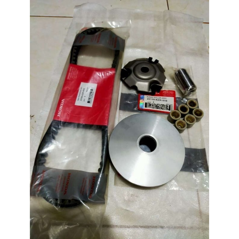 RUMAH ROLLER ASSY, PLUS V-BELT, Vario 125-old/Vario 125led(KZR)