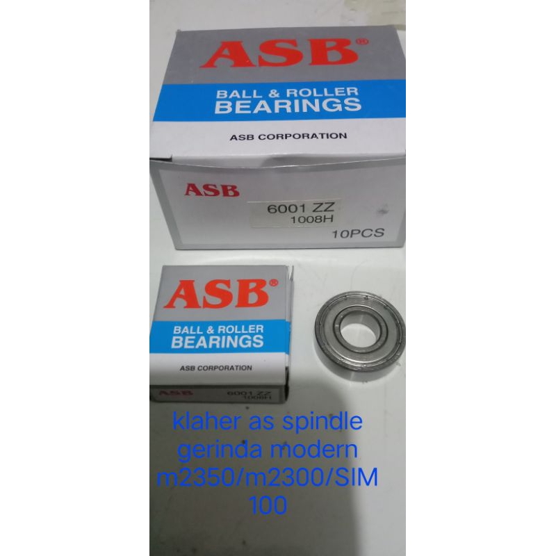 bearing klaher as spindle gerinda modern m 2350b/2300b/SIM 100b