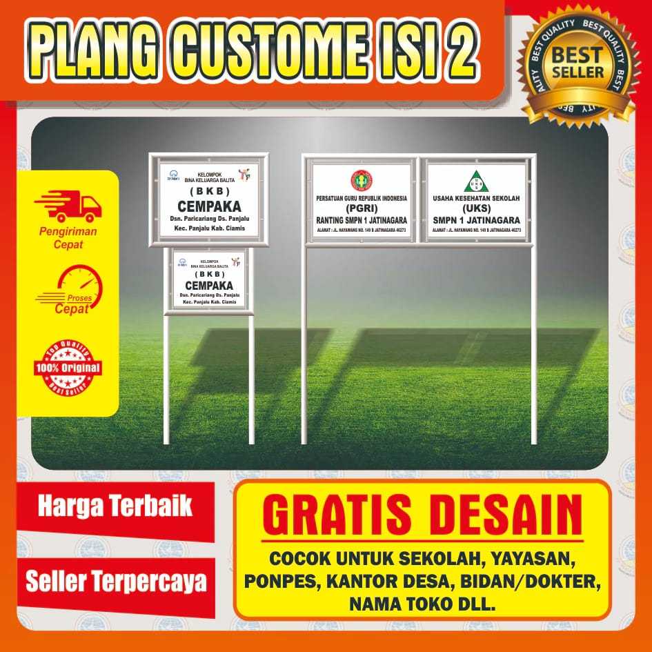 

PLANG CUSTOME ISI 2 PLAT | MURAH