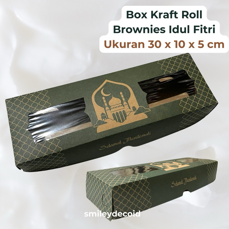 

[10 PCS] Dus Box BROWNIES Kraft Idul Fitri 30x10x5 LARGE Kue Laminasi Hampers Lebaran