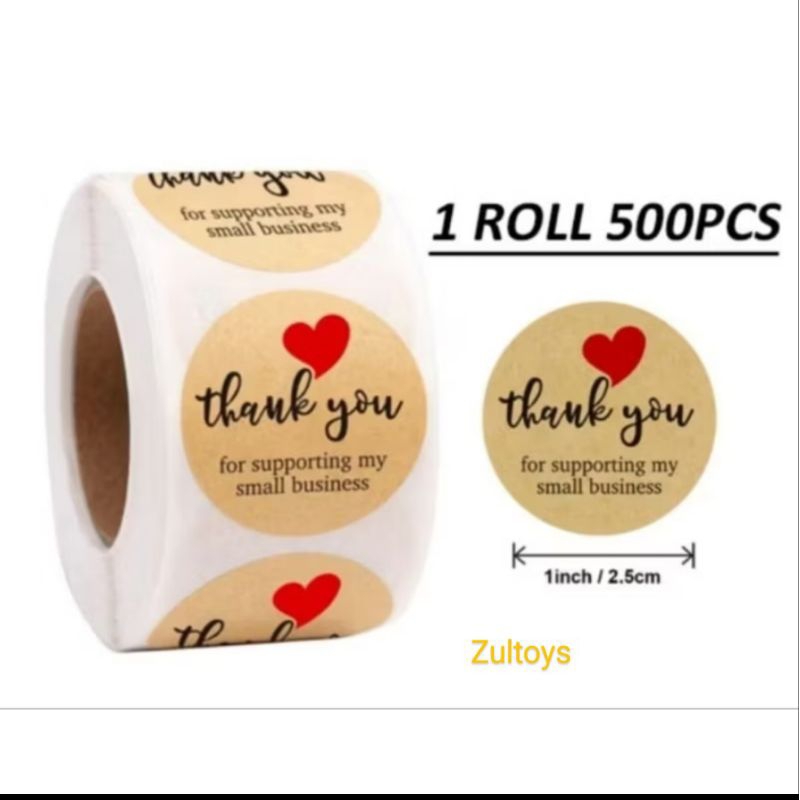 

Stiker Thankyou 1Roll 500pcs/Stiker terimakasih 500 pcs