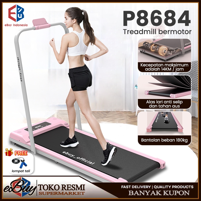 EBUY treadmill portable/walking pad/treadmill electric low watt/Termurah treadmill lipat treadmill p