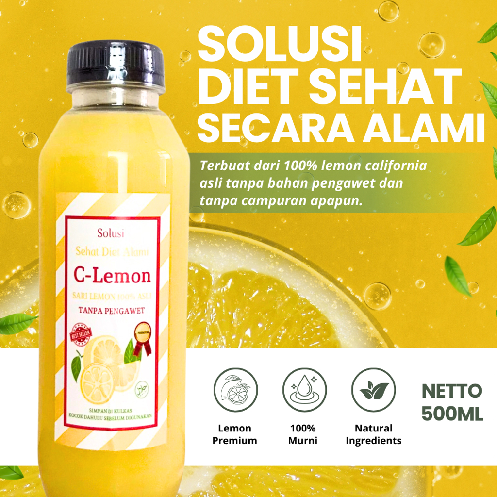 

C-LEMON CALIFORNIA 500 ML SARI LEMON ASLI UNTUK DIET SEHAT ALAMI MINUMAN KESEHATAN DETOX
