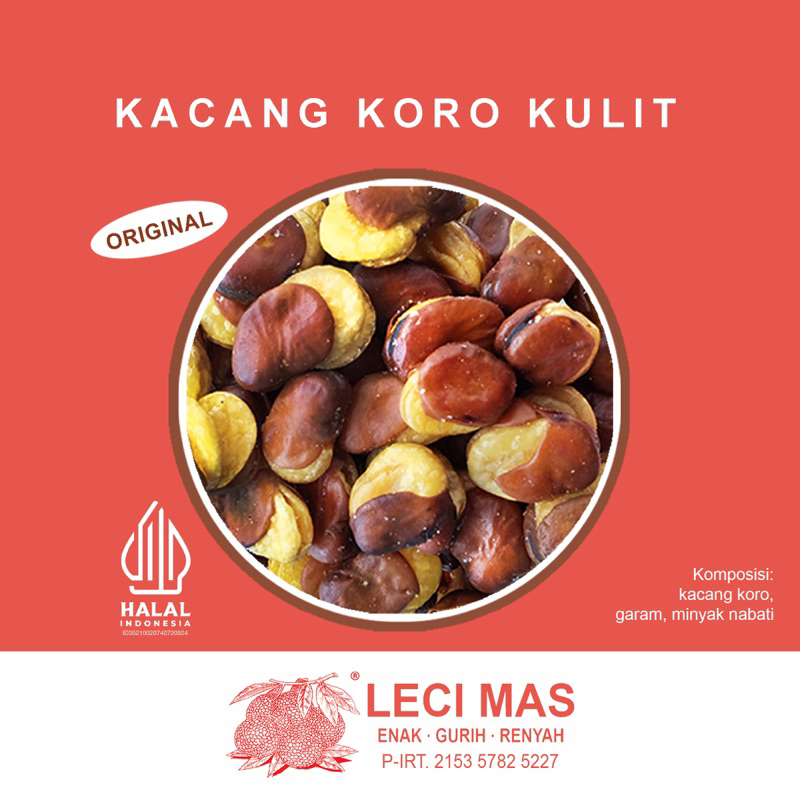 

Kacang Koro Kulit Leci Mas 100 gr, 250 gr, 500 gr, 1 kg Kiloan