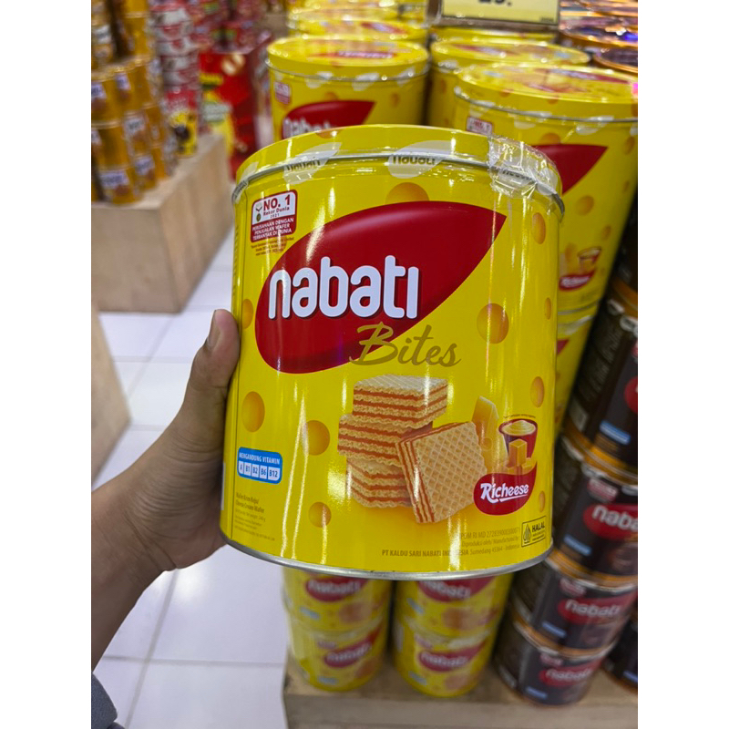 

Nabati Wafer 287gr | Jajan Lebaran | Jajan Murah | Nabati | Nabati Kaleng | Nabati Coklat | Nabati Keju | Nabati Pink Lava