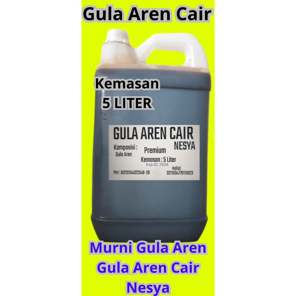 

gula aren cair/liquid palmsugar/gula aren cair premium/kemasan 5 liter/6.5kg