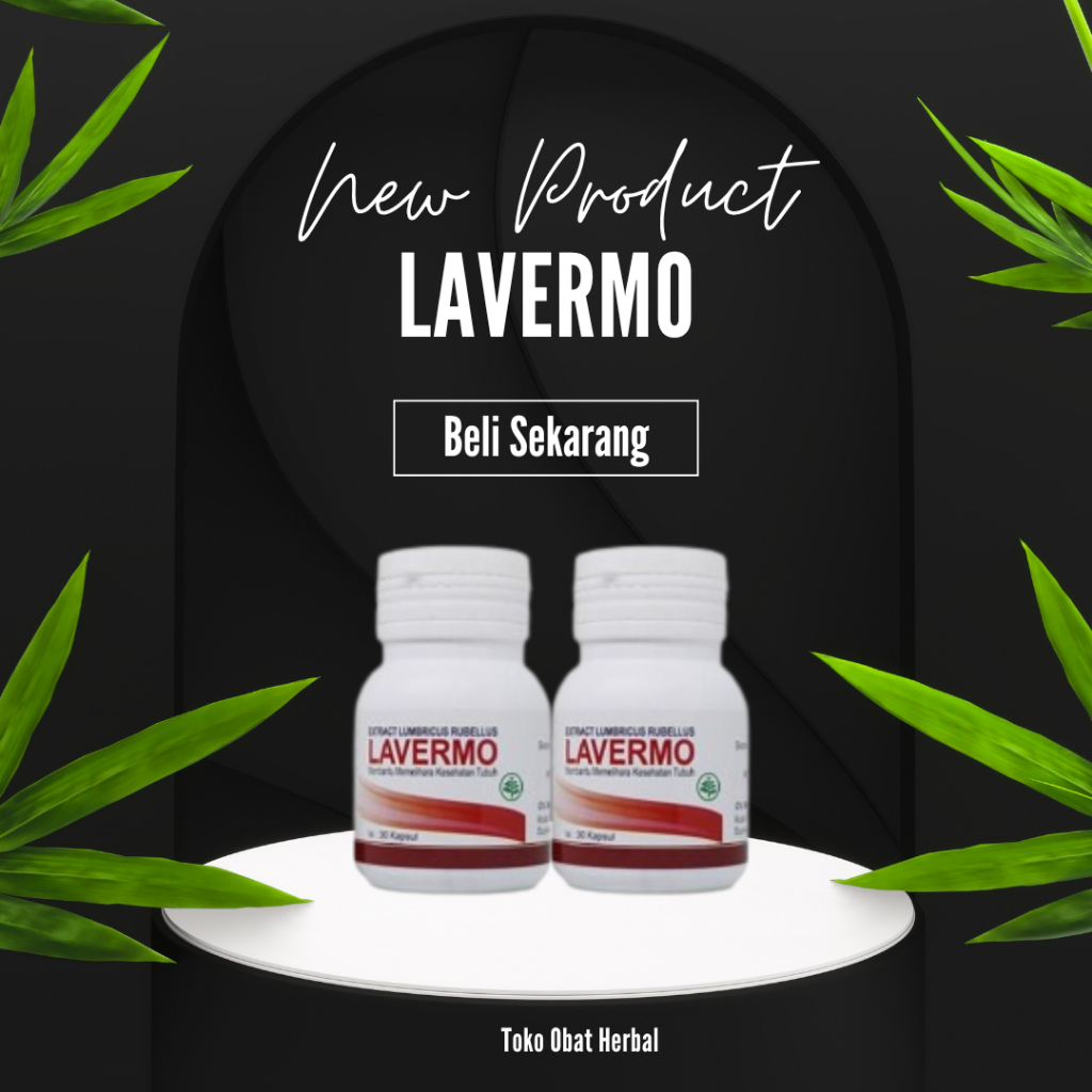 MAKKATA Lavermo Kapsul Ekstrak Cacing Tanah Membantu Meringankan Gejala Tipes / Typus Demam Original
