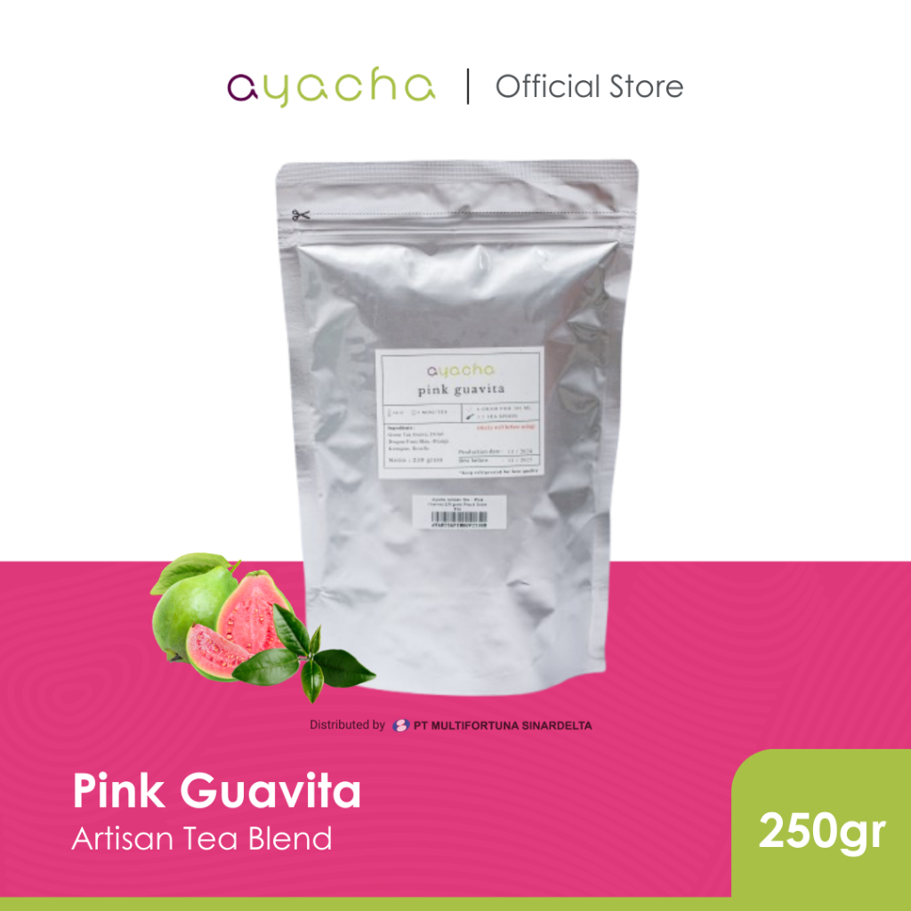 

Ayacha Artisan Tea - Pink Guavita | Loose Tea 250 Gram | Teh Bunga Teh Fruity