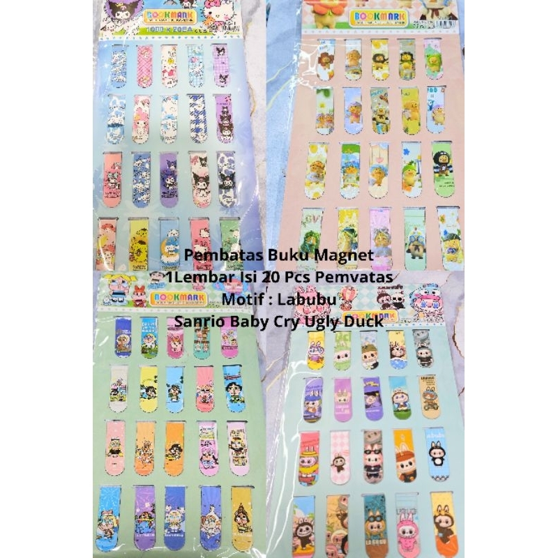

Pembatas Buku Magnet Isi 20Pcs