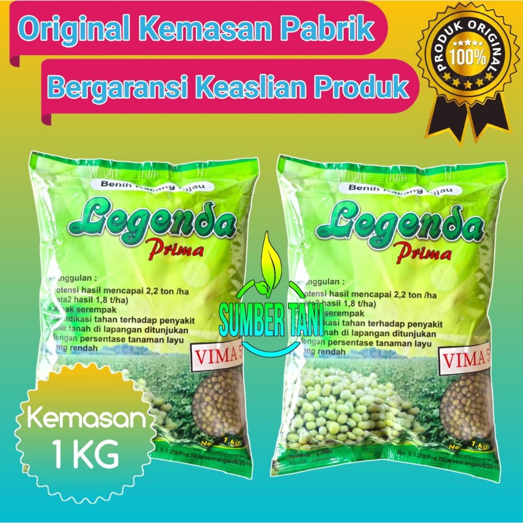

Vima 5 Baru Benih Kacang Hijau | 1kg | Legenda Prima VIMA 5