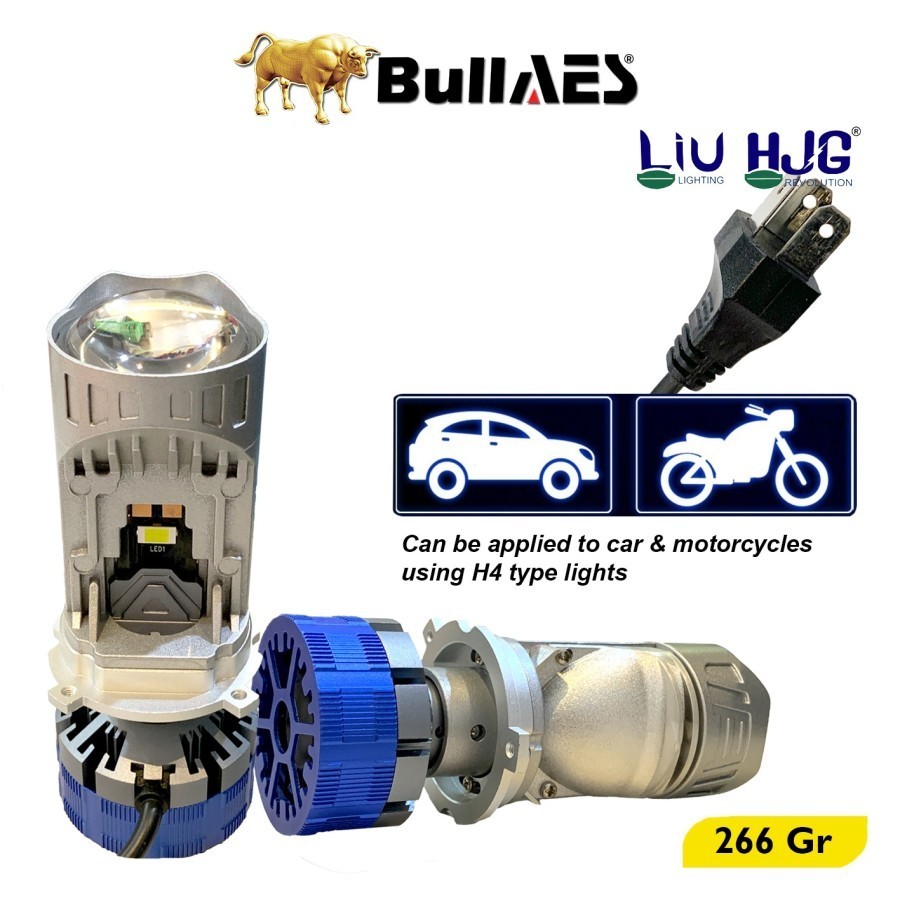 Lampu led h4 hjg mini projie 55watt lampu penerangan utama xsr155 cb150 vixion tiger new mega pro