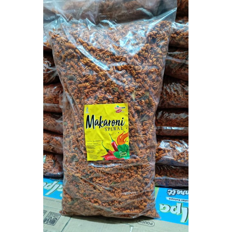 

makaroni makroni macroni spiral balado daun jeruk enak renyah kiloan