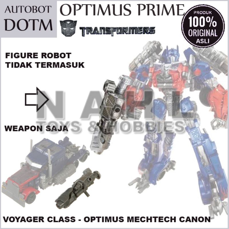 Transformers Decepticon DOTM , Voyager Class Optimus Prime Mechtech Cannon