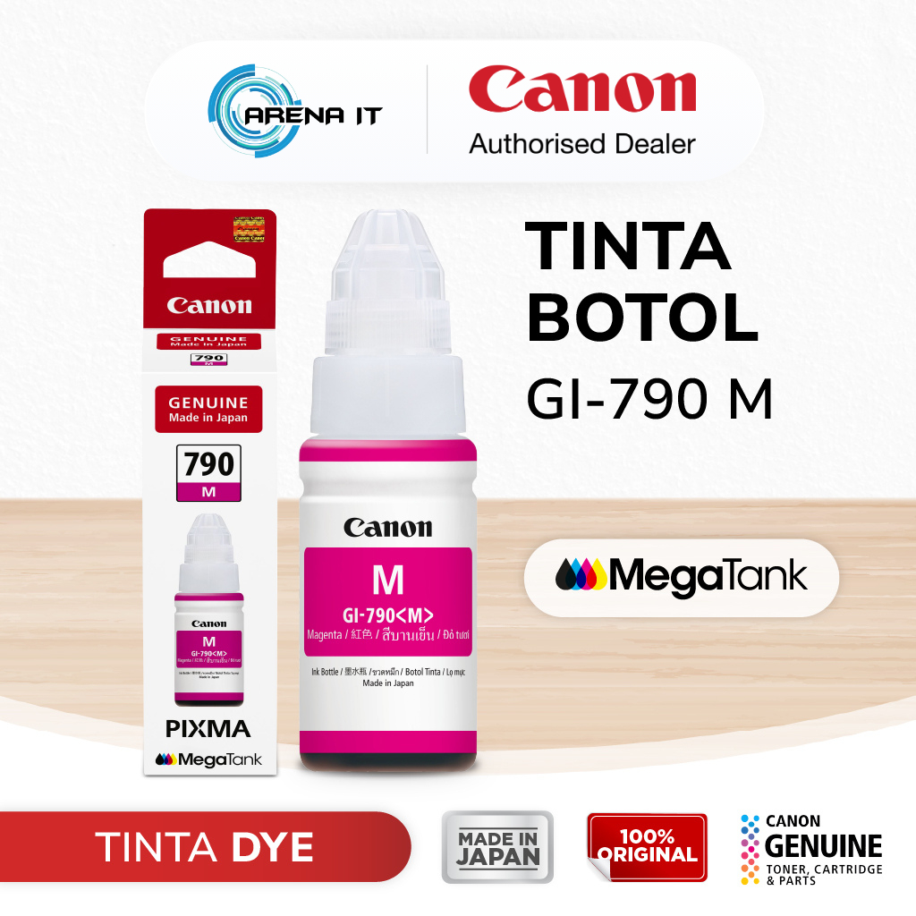 Tinta Original Canon 790 Magenta GI790M - Tinta Canon G1010 G2010 G3010 G4010
