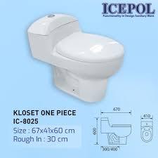 CLOSET DUDUK ICEPOL IC-8025 (620X650X400)