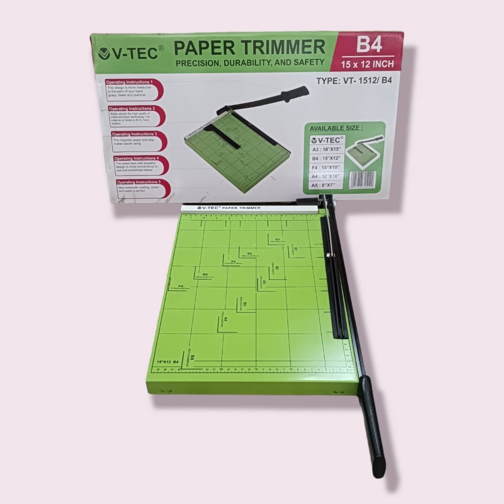 

Mesin Paper Cutter / Pemotong Kertas Hijau V-tec Original