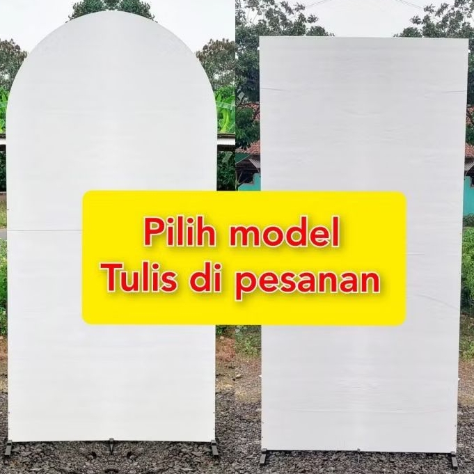 PAPAN TRIPLEK RANGKA BESI BACKDROP Dekorasi