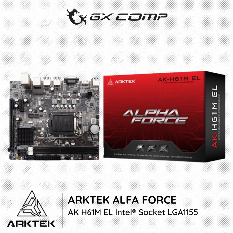 Arktek H61M EL Alpha Force | Motherboard Intel Socket LGA 1155