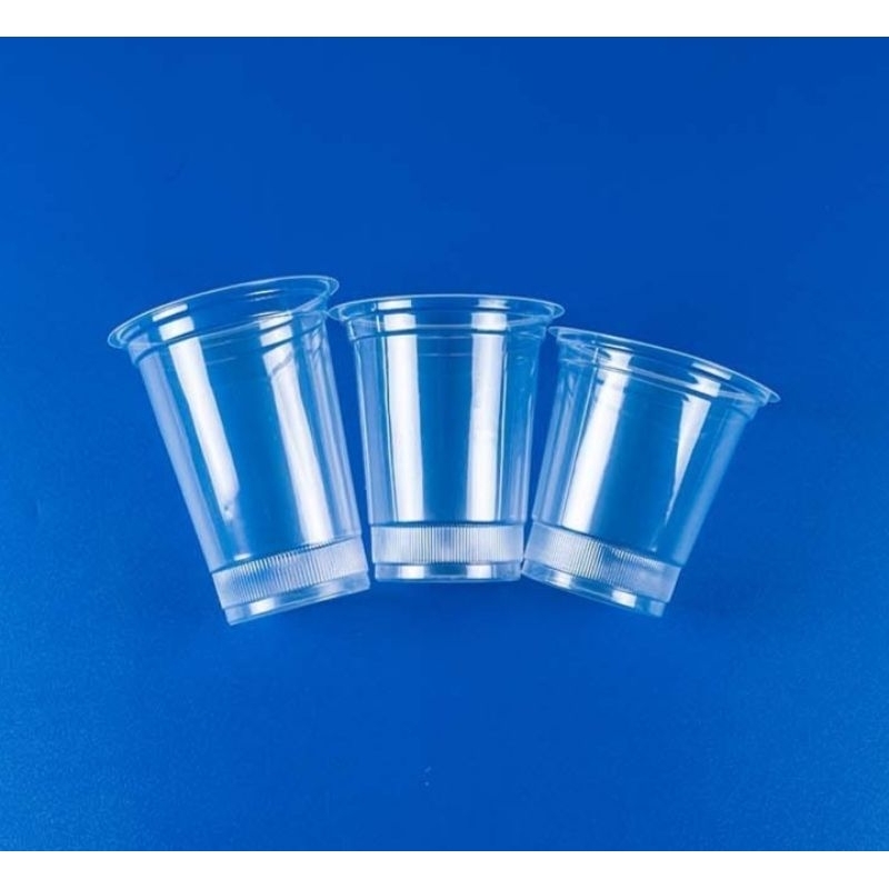 GELAS PLASTIK DATAR 12 OZ 14 OZ 16 OZ / GELAS PLASTIK DATAR ROYAL BENING  12 OZ 14 OZ 16 OZ