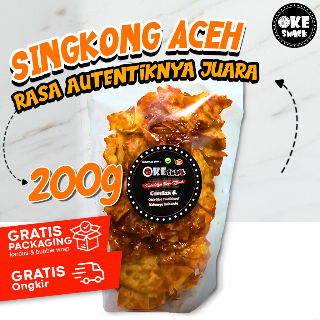 

Keripik Singkong Gula Merah Asli Non MSG Khas Aceh