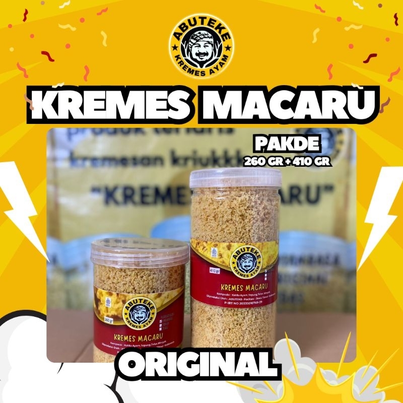 

Kremesan Ayam Untuk Keluarga Paket Murah Pakde Macaru 410 gr + 260 gr Rasa Original Kriuk Renyah