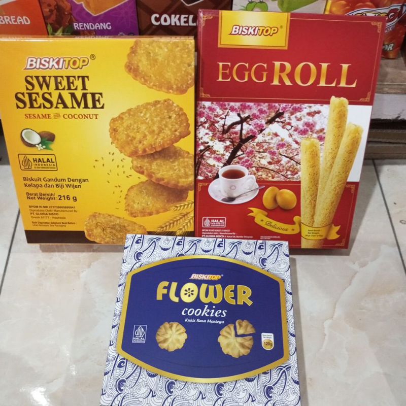 

Biskitop box sweet sesame/eggroll/flower