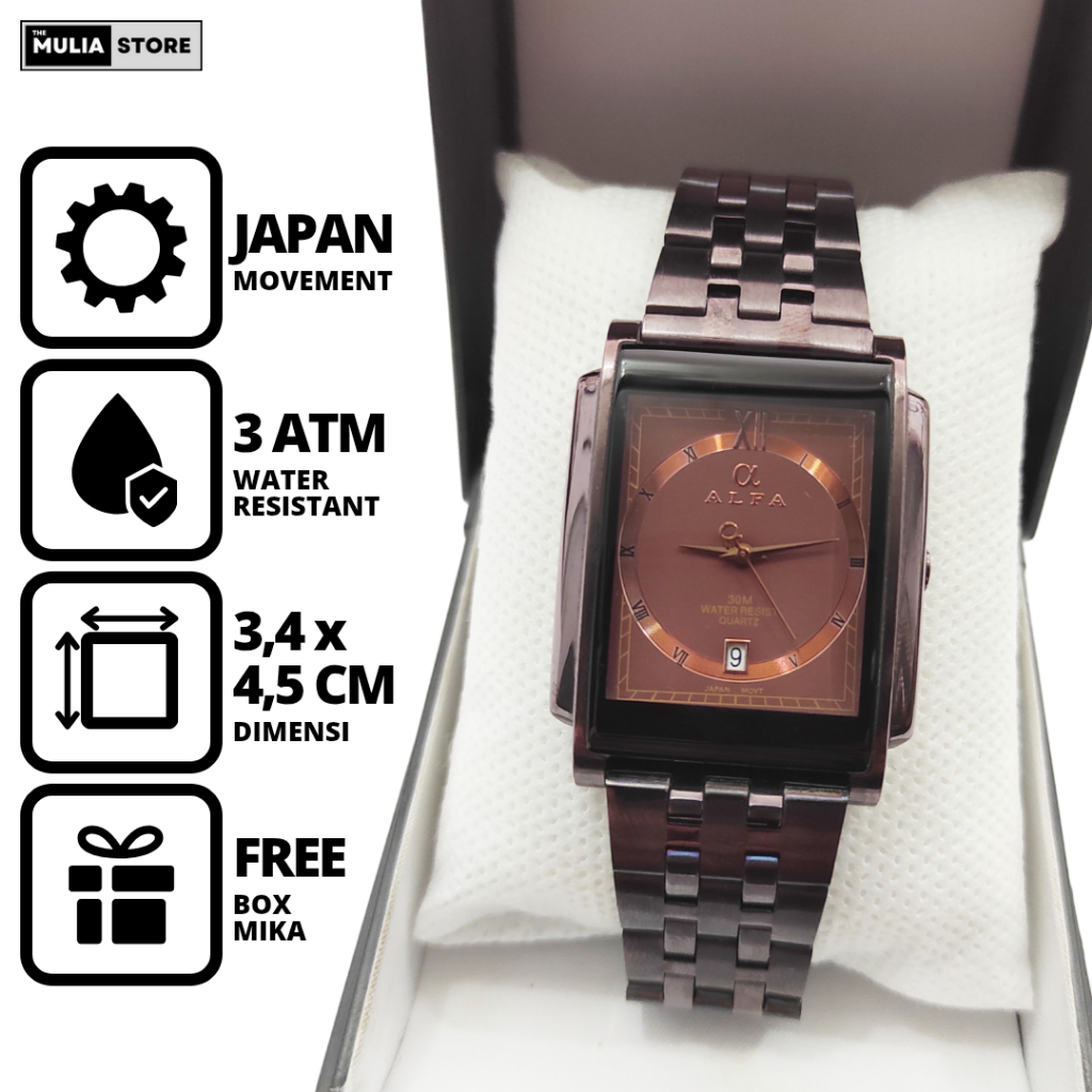 ALFA Jam Tangan Pria Alfa 2895 M Tanggal Analog