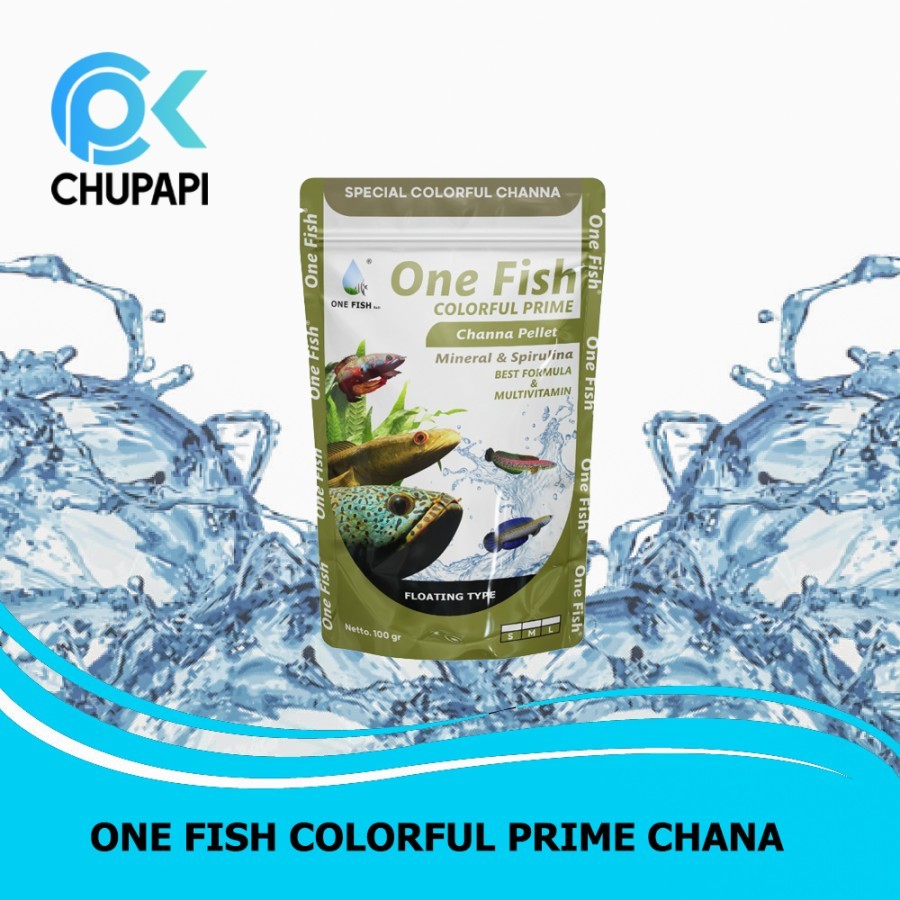 vPELLET PAKAN IKAN CHANNA COLORFUL PRIME - ONE FISH