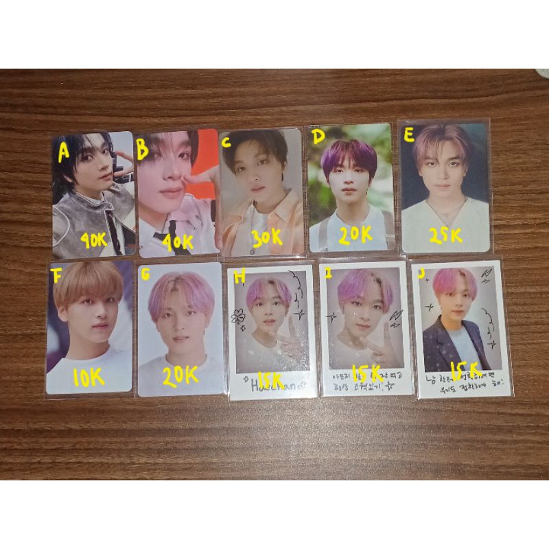 aab pc photocard pola haechan nct dream 127 kolbuk vibe dicon 101 clear istj smoothie card wallet ca