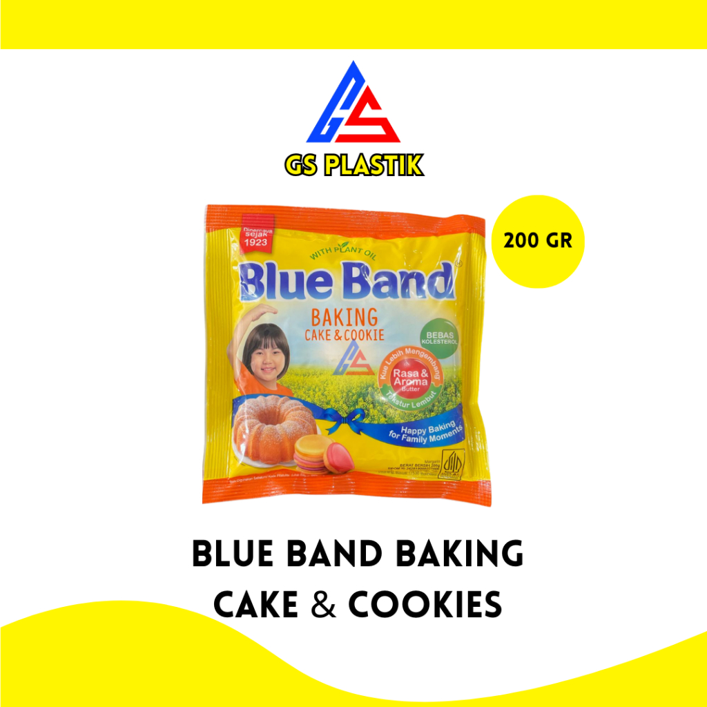 

Blue Band Baking Cake & Cookies Sachet 200 gr Mentega Kue Margarin Kue