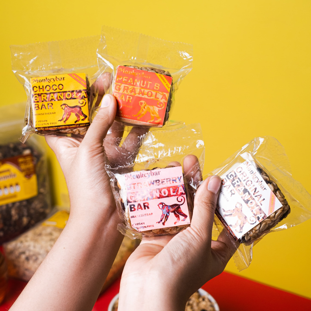 

Monkeybar - Granola Bar | Healthy Diet Snack Energy bar Protein Workout Gym Breakfast