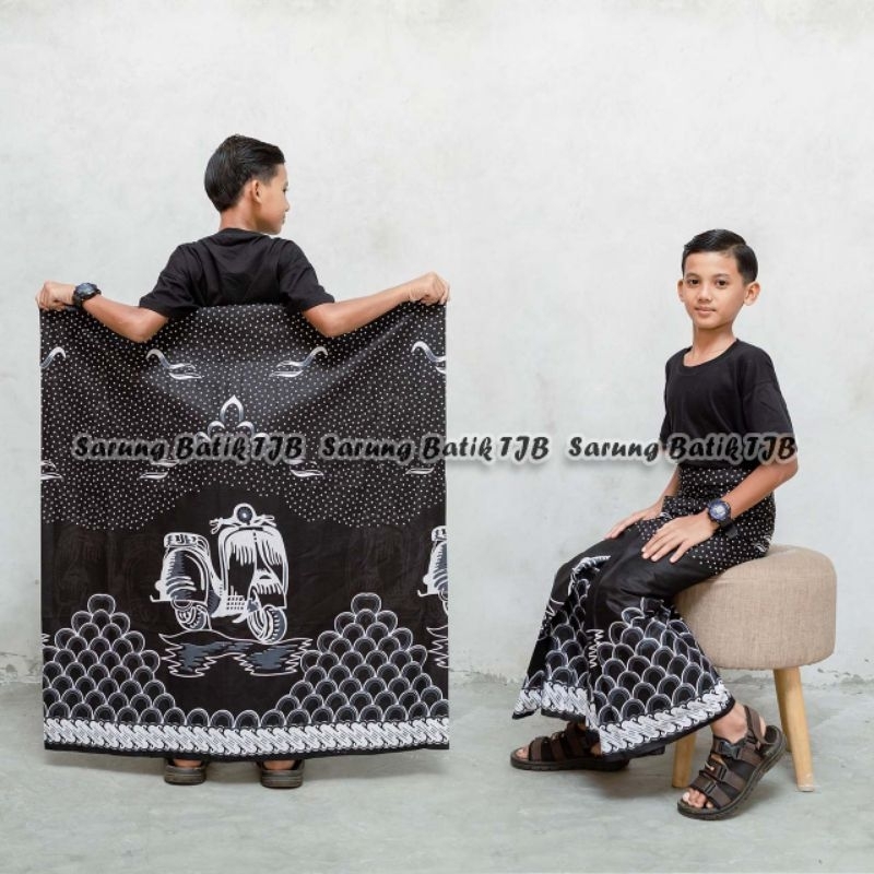 SARUNG BATIK ANAK | SARUNG BATIK ANAK TANGGUNG | SARUNG BATIK REMAJA MOTIF VESPA | SARUNG BATIK KATU