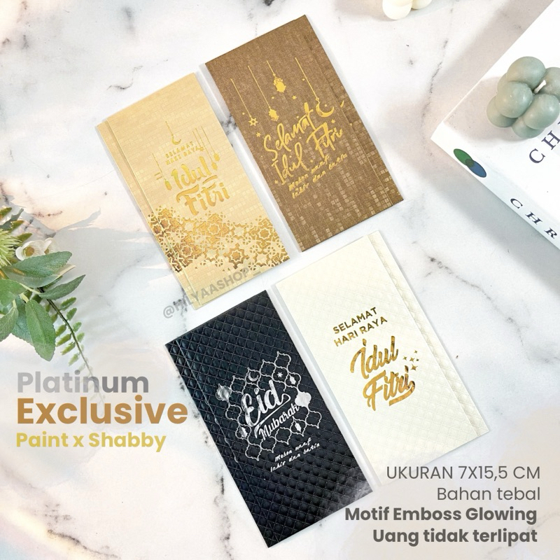 

[Platinum Exclusive] isi 8 pcs Full Emboss Premium / Amplop Lebaran Glossy Mewah Premium Murah