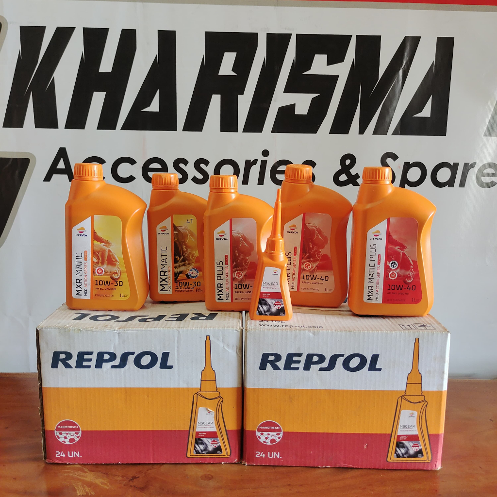 OLI REPSOL untuk semua motor Lengkap matic/manual