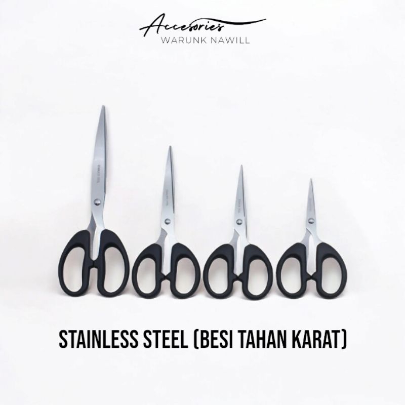 

Gunting Scissors Stainless Steel Gunting Potong Serbaguna Besar Tanggung Kecil