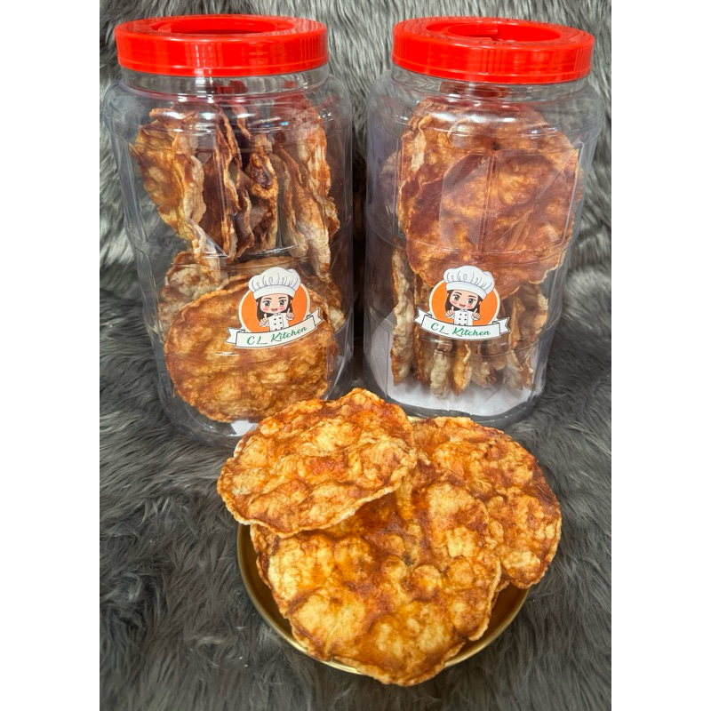 

emping pedas manis toples siap saji