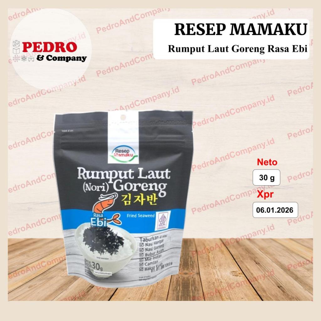 

Resep Mamaku - Rumput laut goreng rasa ebi 30 gram