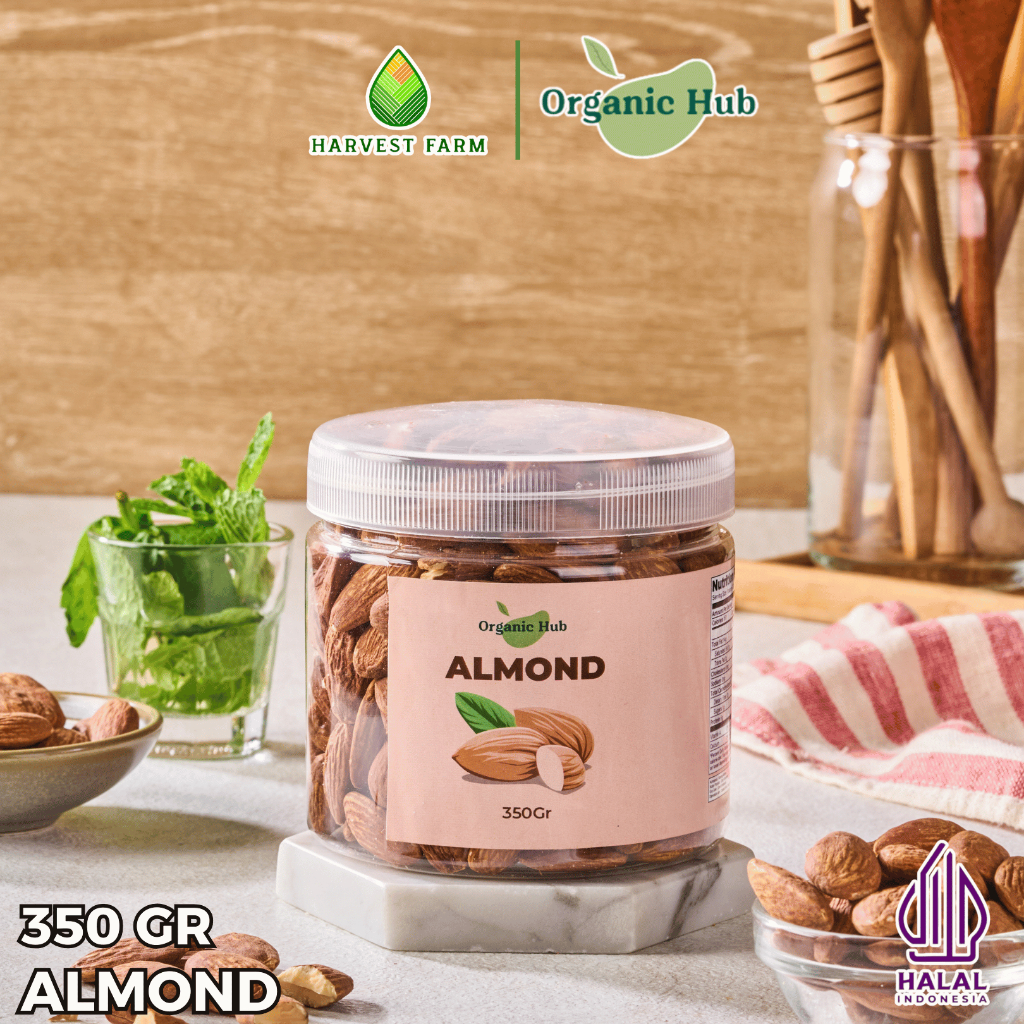 

Organic Hub Kacang Almond Panggang Roasted 350 gr