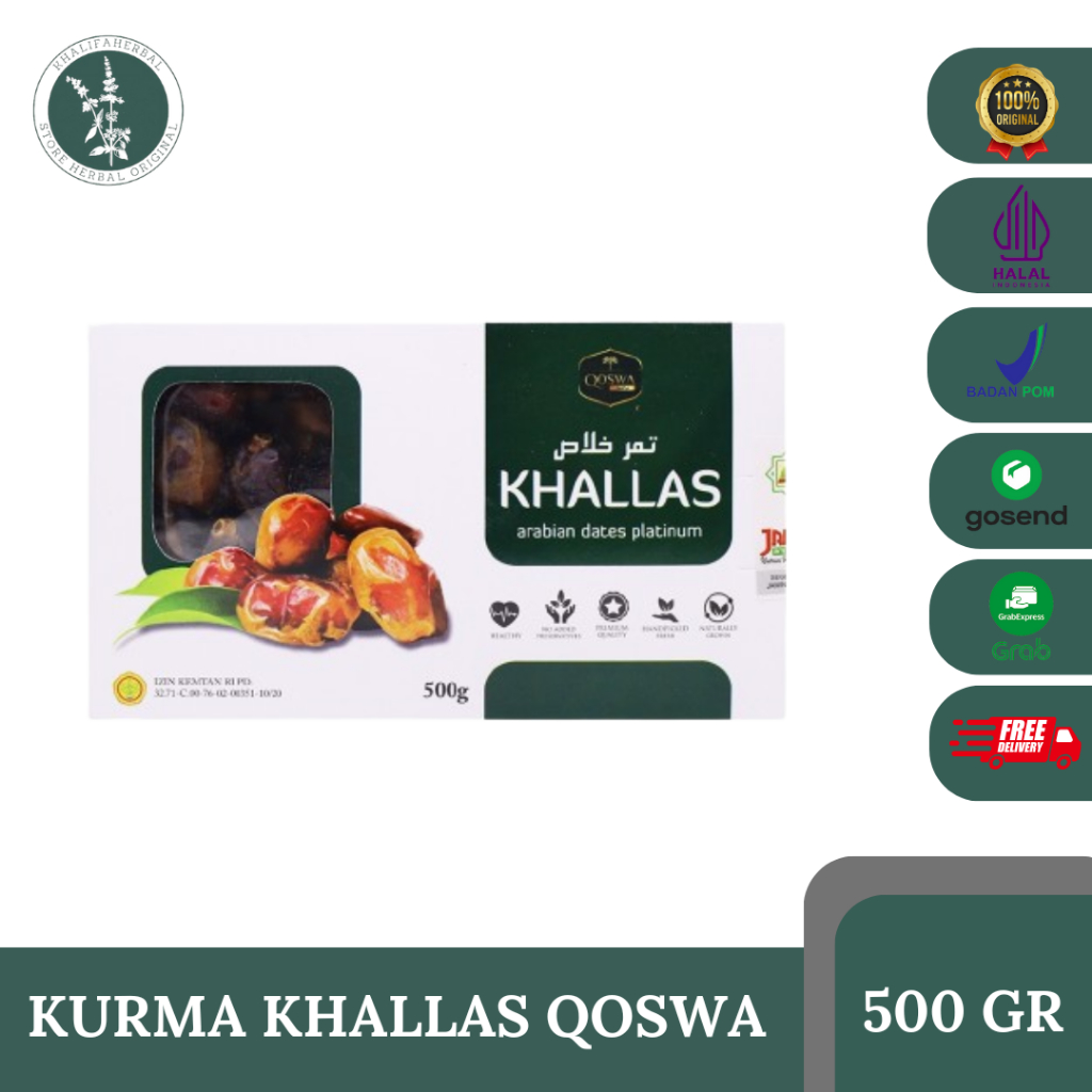 

KURMA KHALLAS Qoswa Arabian Dates Platinum 500gram