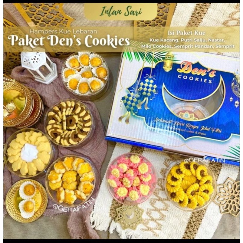 

Kue Kering Lebaran Tahun 2025 Den's Cookies Parsel Lebaran Isi 6 Toples