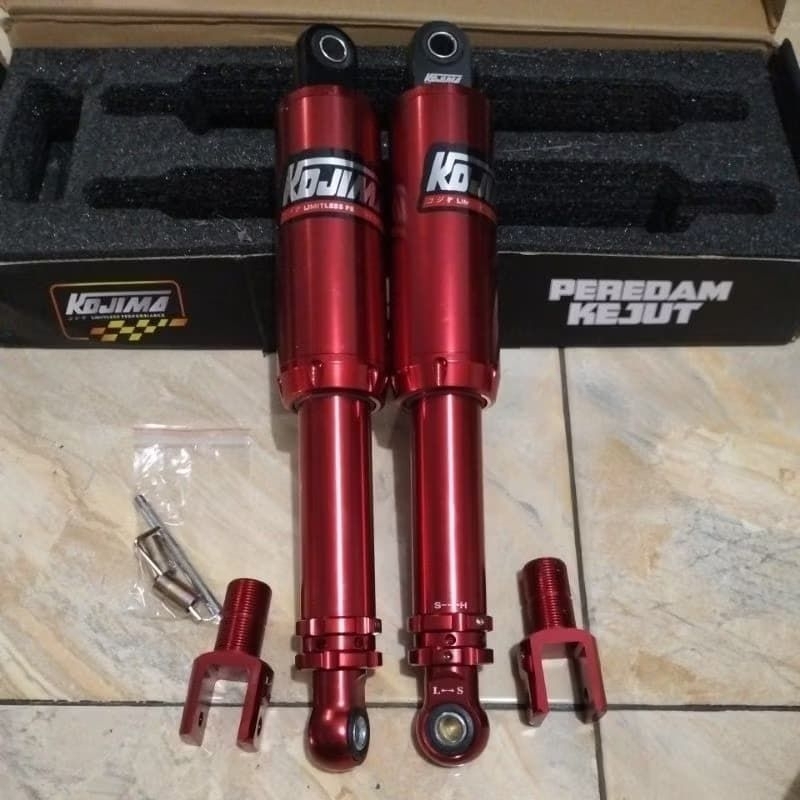 shockbreaker kojima warna merah model up side down 320mm vega jupiter fizr nouvo rx king supra tiger