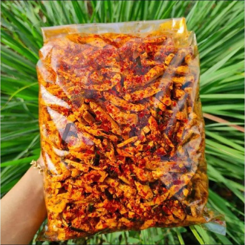 

500gram basreng daun jeruk/basreng pedas viral bumbu melimpah