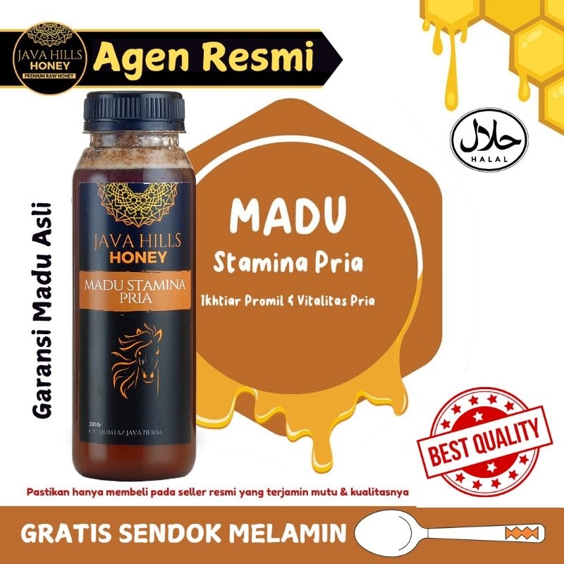 

Java Hills Raw Honey Madu Stamina Pria Dewasa Herbal Kuat Premium Asli Murni 100% Original Tanpa Campuran 320 Gram Bisa COD Bayar Ditempat | Javahills Honey