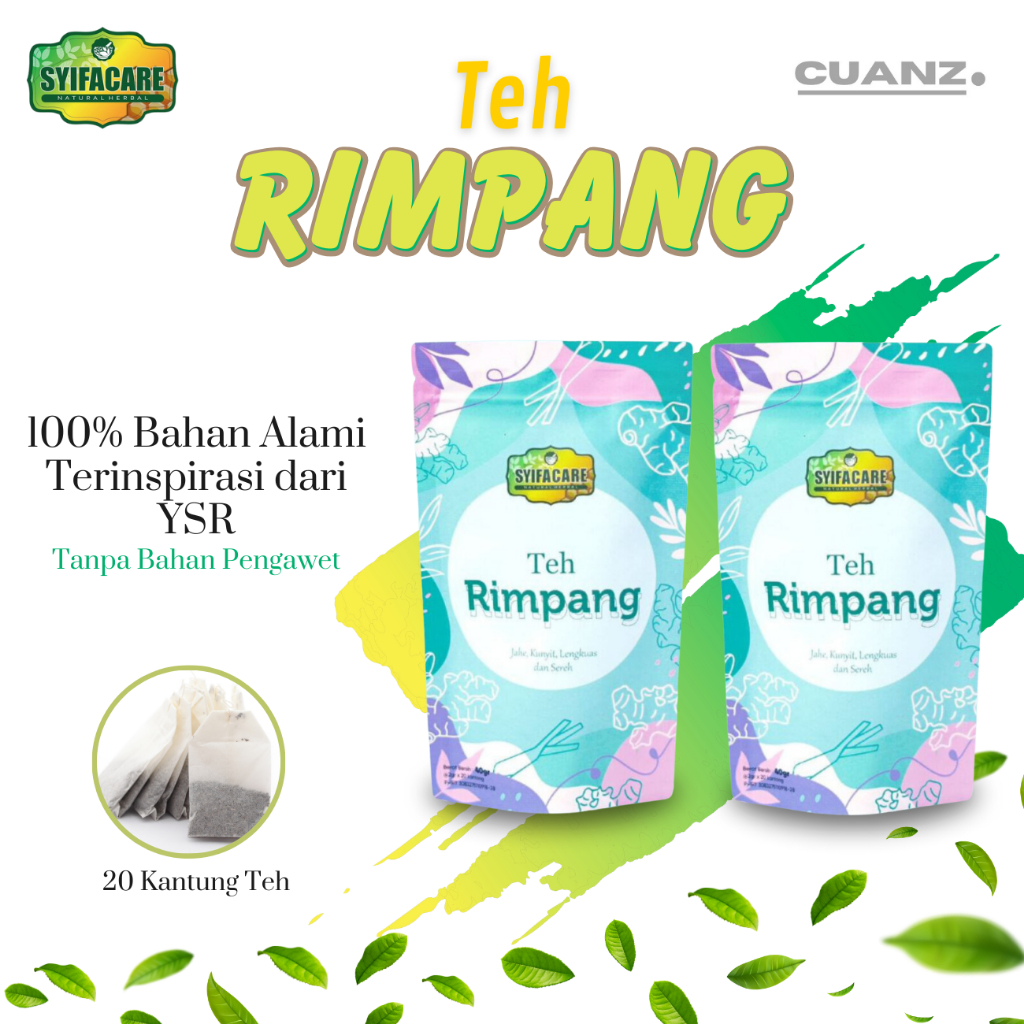

2 Pack Lebih Murah Teh Celup Herbal Alami Rimpang Rempah Bantu Melancarkan Pencernaan Menurunkan Bb
