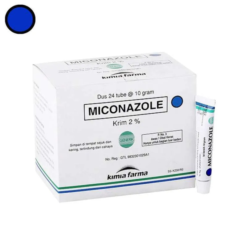 Salep Miconazole Nitrate 10 gr krim 2% kimia farma/salep/krim 2% @ 24 tube / Box