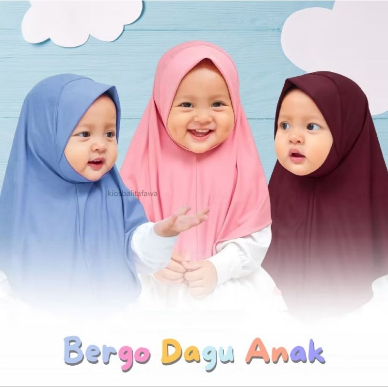 Hijab anak 1 4 tahun BERGO MALAYSIA Kerudung bayi hijab bayi jilbab anak bayi jilbab bayi perempuan 