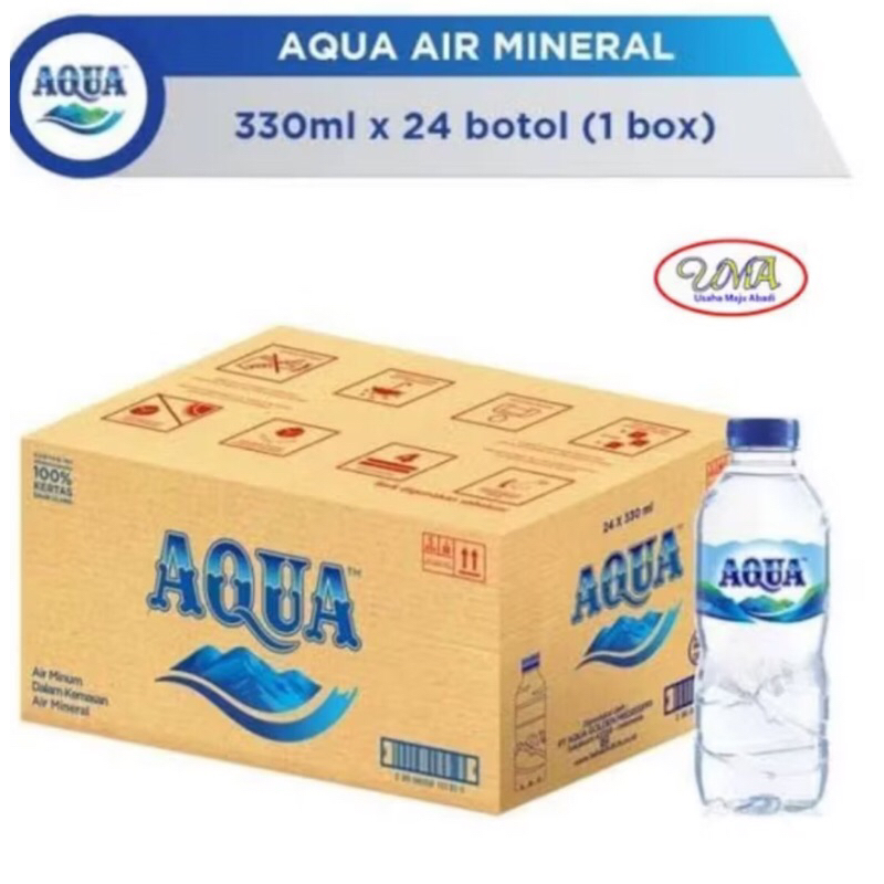 

Aqua 330ML 1 Dus / Aqua mini 1 karton isi 24 botol